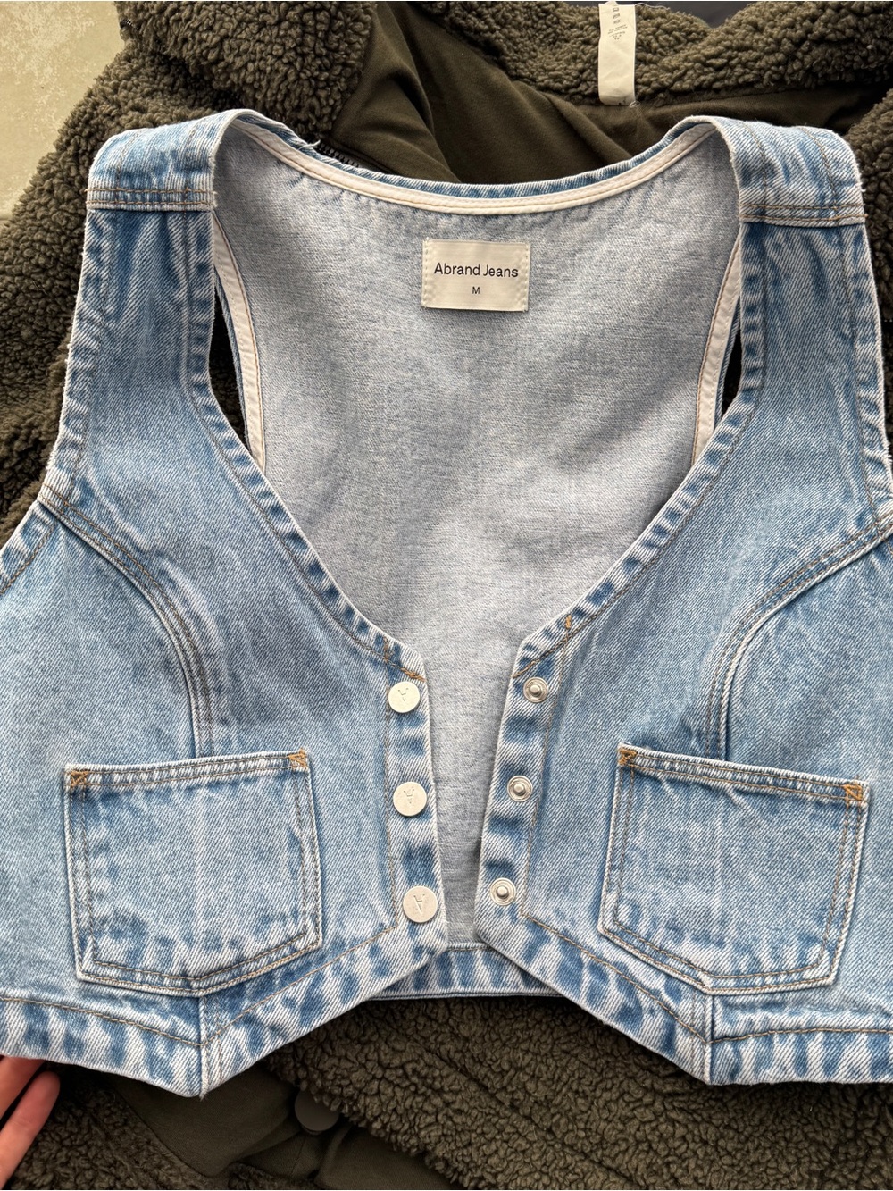 Abrand Light Blue Denim Vest